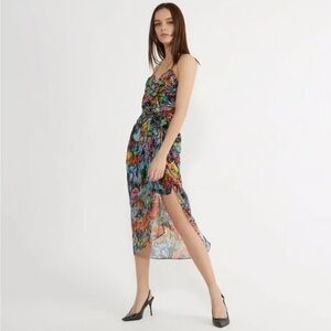 The Kooples Multicolor Midi Dress NWT
